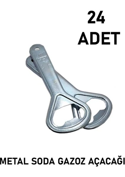 24 Adet Klasik Model Metal Gazoz ve Soda Şişe Açacağı – 2 Düzine