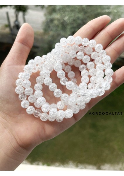 Doğal Necef Taşı Bileklik Beyaz, Şık ve Doğal Taş Tasarımıyla Dikkat Çeker. fiyatları