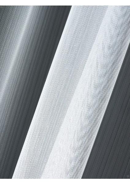 Şeffaf Bambu Tül Perde | 1/3 Sık Pile | Ütü Gerektirmez | En Çok Tercih Edilen Tül Perde