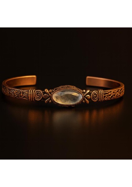 Pembe Kuvars ve Doğal Taşlı Saf Bakır Bileklik, Şık ve Enerji Dolu Aksesuar fiyatları