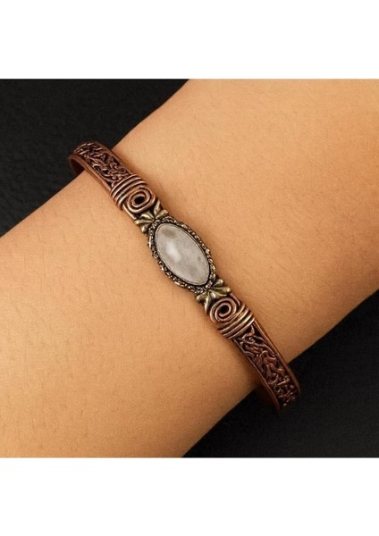 Pembe Kuvars ve Doğal Taşlı Saf Bakır Bileklik, Şık ve Enerji Dolu Aksesuar modelleri