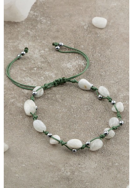 Gri Doğal Ay Taşı Bilekliği, Şık ve Enerjik Bir Aksesuar Seçeneği fiyatları