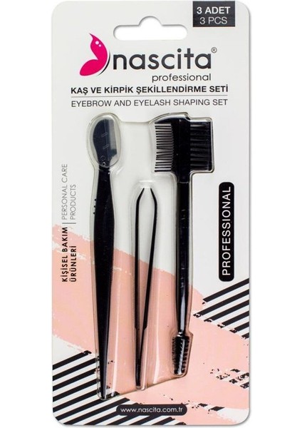 3'lü ve 153'LÜ Makyaj Seti, Çift Taraflı Kaş Fırçası, Ustura ve Cımbız Içerir
