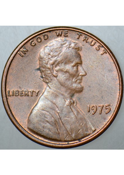 Amerika Birleşik Devletleri 1 Cent 1975 Lincoln Memorial Cent. 19 mm fiyatları