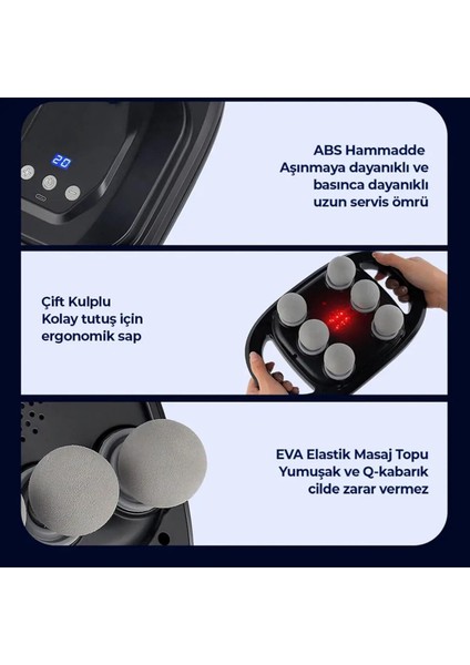 6 Başlıklı Profesyonel Masaj Aleti ile Rahatlık ve Konfor Keyfi fiyatları