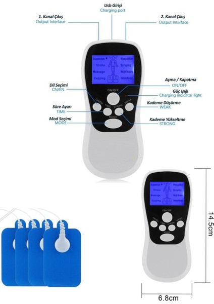 Taşınabilir Şarjlı Ems Tens Masaj Aleti, Ultra Sessiz ve Elastik Kas Rahatlatıcı fiyatları
