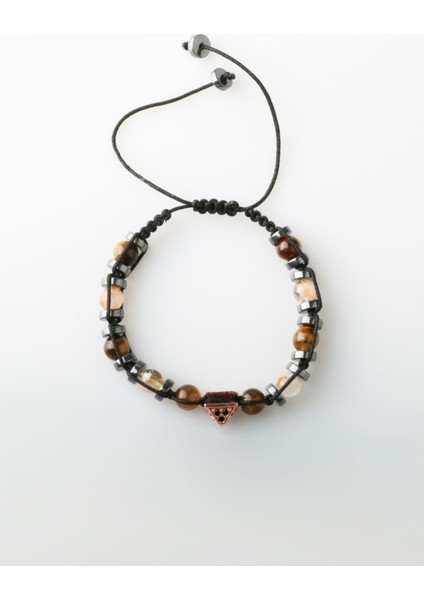 Renkli Doğal Taşlı Makrome Bileklik, Şık ve Enerjik Tasarım fiyatları