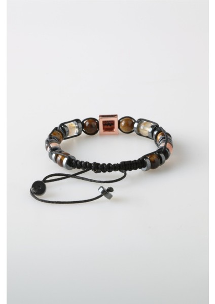 Renkli Doğal Taşlı Makrome Bileklik, Şık ve Enerjik Tasarım fırsatları