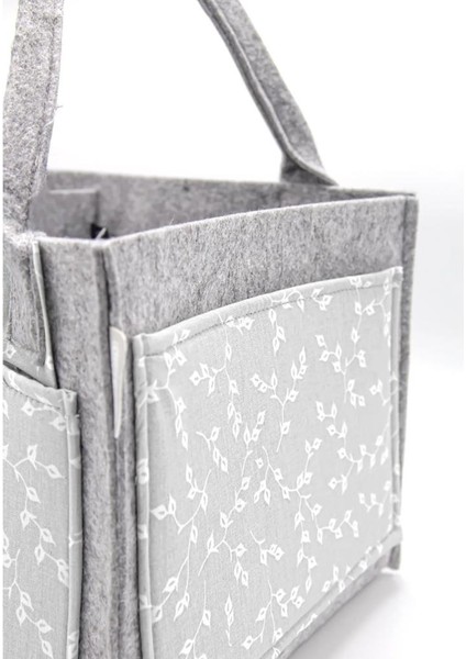 Babyjem Keçe Anne Bebek Bakım Çantası 772 Gri Çiçek modelleri