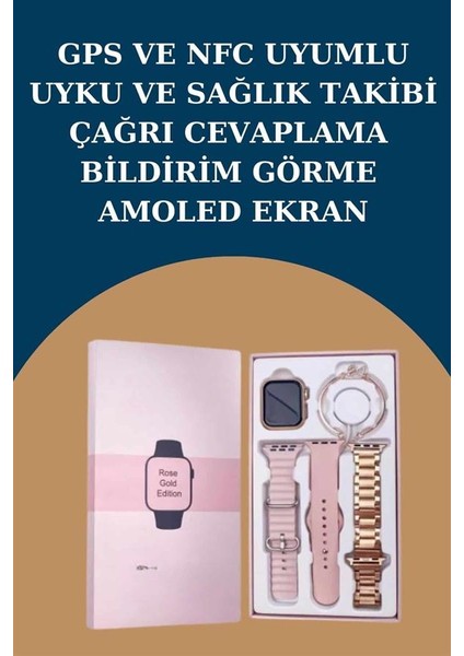 Ds-Derin Kadınlar Için 3 Kordonlu Akıllı Saat ve Dijital Göstergeli Powerbankli Bluetooth Kulaklık Dokunmatik Kontrol fırsatları