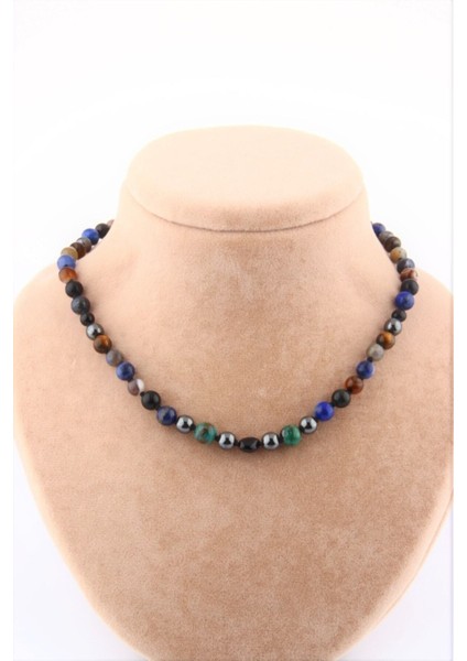 Turuncu Erkek Öğrenci Kolye, Doğal Taşlar, Şık ve Modern Takı modelleri