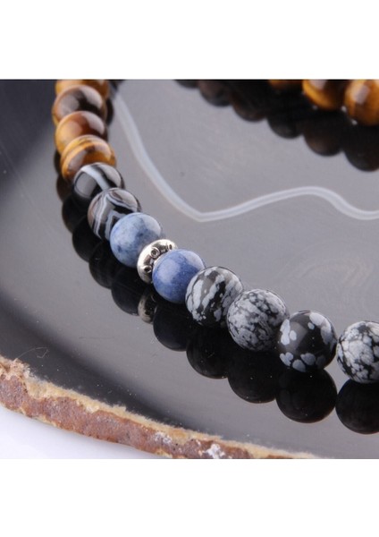 Oğlak Burcu 33'lü Tesbih, 8mm Dumortierit, Obsidyen, Kaplan Gözü, Göz Akik, Dumanlı Kuvars fiyatları