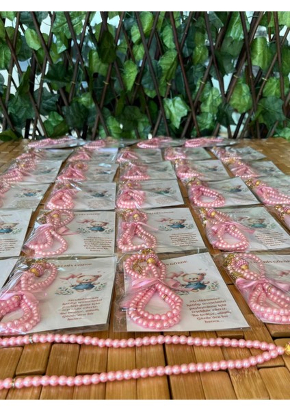 Isme Özel Tespih Hediyelik - 20 Adet - Kız Bebek Mevlüdü, Doğum, Sünnet, Hoşgeldin Bebek fırsatları