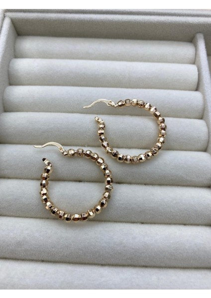 Çelik Gold Renk Dorika Halka Küpe fiyatları