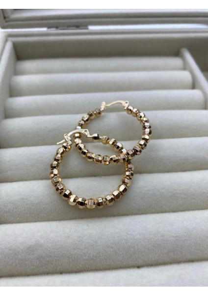 Çelik Gold Renk Dorika Halka Küpe fırsatları