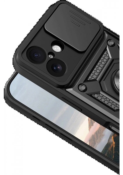 Apple iPhone 17 Pars Lens Yüzüklü Silikon - Siyah modelleri