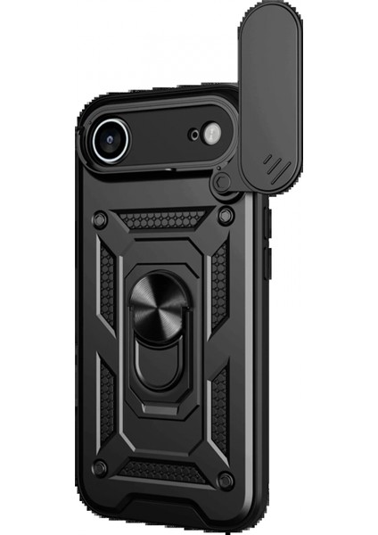 Apple iPhone 17 Air Pars Lens Yüzüklü Silikon - Siyah fiyatları