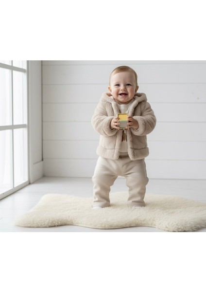 Peluş Bebek Montlu Eşofman Takımı