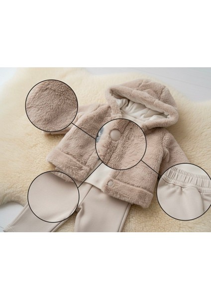 Peluş Bebek Montlu Eşofman Takımı modelleri