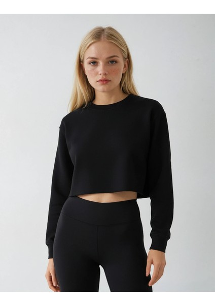 Kadın Crop Sweatshirt modelleri