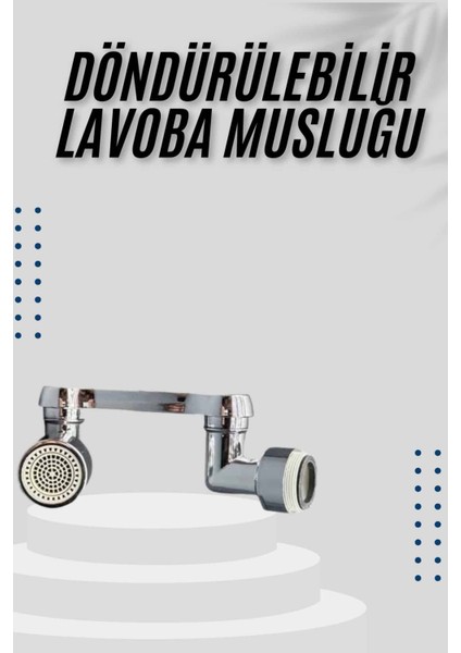 Ds-Derin Dönebilen Musluk Başlığı Akrobat Mutfak Banyo Musluk Ucu Başlığı Oynar Başlıklı