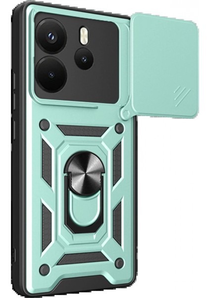 Xiaomi Redmi Note 14 4g Pars Lens Yüzüklü Silikon - Yeşil fırsatları