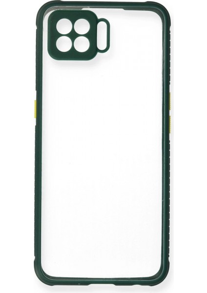 Oppo A73 Kılıf Miami Şeffaf Silikon - Koyu Yeşil fiyatları