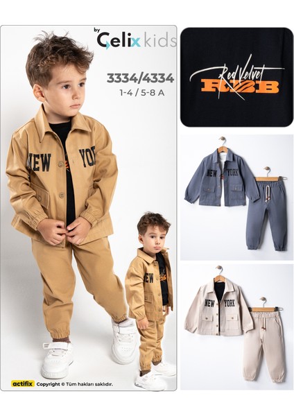 Erkek Çocuk Cool Winter Newyork 3'lü Alt Üst Takım fırsatları
