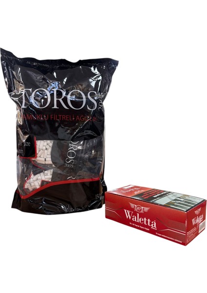 3000 Adet 6.00 mm Ince Pamuklu Filtre + 2500 Yaprak Red Yapışkanlı Kağıt