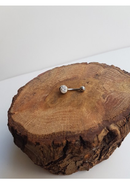 Iki Ucu Taşlı Göbek Piercingi 12 Mm, Paslanmaz Çelik, Şık ve Zarif Takı Seçeneği fiyatları