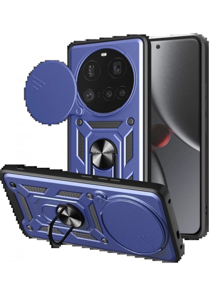 Xiaomi Mi 15 Ultra Kılıf Pars Lens Yüzüklü Silikon - Lacivert