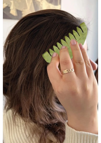 Yeşim Taş Gua Sha Masaj Aleti, Saç ve Yüz Için Doğal Rahatlatıcı Keyif fırsatları