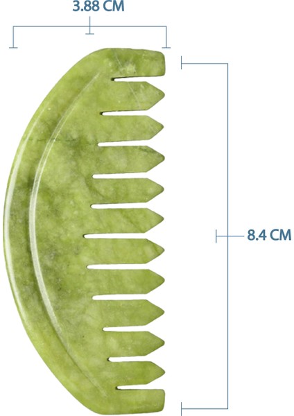 Yeşim Taş Gua Sha Masaj Aleti, Saç ve Yüz Için Doğal Rahatlatıcı Keyif indirimleri