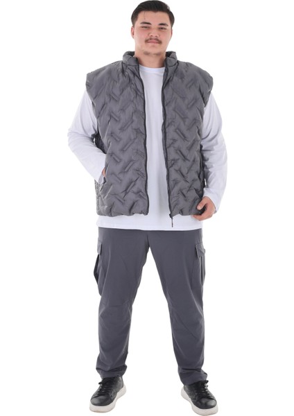 Erkek Büyük Beden 105 KILO-142 Kilo Arası Için Uygun Dik Yaka Dar Kalıp Yelek modelleri