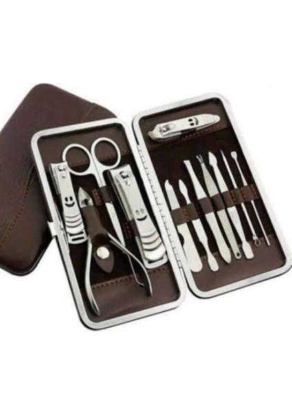 Ds-Derin 12 Parça Paslanmaz Çelik Kompakt ve Taşınabilir Manikür Makası Tırnak Makası indirimleri
