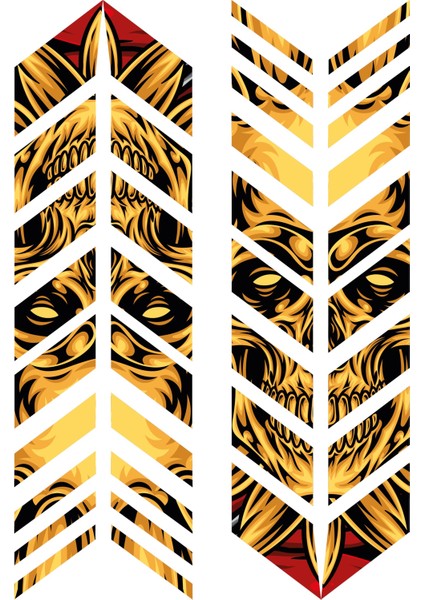 Motor Depo Tank Pad ve Çamurluk Sticker Seti 3 Parça | 3D Kabartmalı Uv Dtf Premium Koruyucu fiyatları