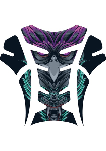 Motor Depo Tank Pad ve Çamurluk Sticker Seti 3 Parça | 3D Kabartmalı Uv Dtf Premium Koruyucu