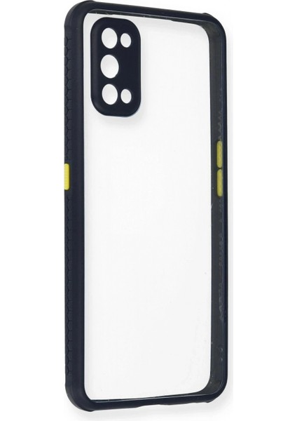 Realme 7 Pro Kılıf Miami Şeffaf Silikon - Lacivert