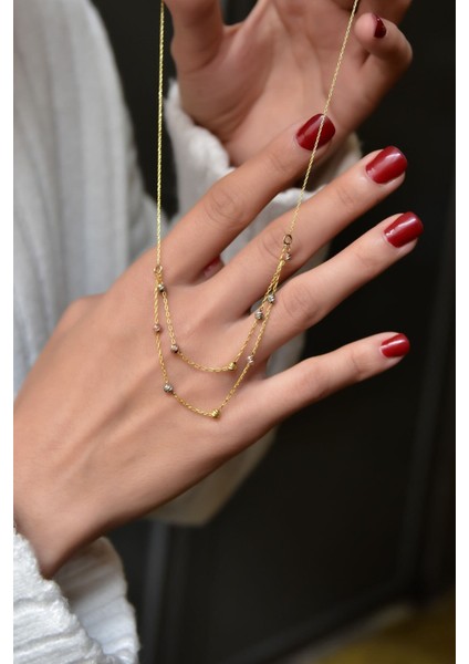 925 Ayar Gümüş Çok Renkli Dorika Toplu Kadın Kolye, Şık ve Zarif Tasarım fiyatları