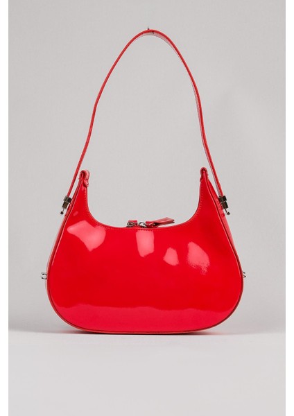 Kadın Kırmızı Rugan Baguette Çanta Cherry Bag fiyatları