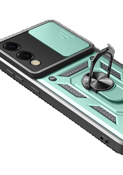 Samsung Galaxy S25 Edge Pars Lens Yüzüklü Silikon - Yeşil fırsatları