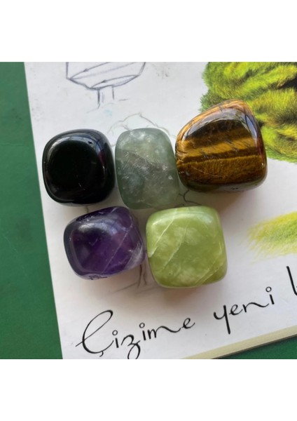 Renkli Doğal Taş Seti, Okulda Başarı Için Güçlü ve Şanslı Takı Seti fiyatları