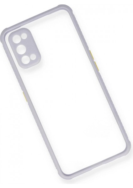 Realme 7 Pro Kılıf Miami Şeffaf Silikon - Lila modelleri