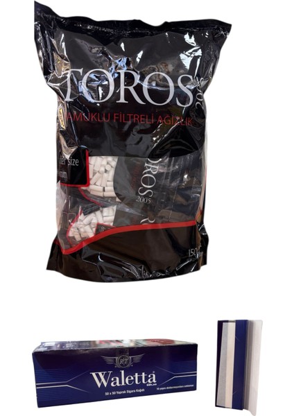 3000 Adet 6.00 mm Ince Pamuklu Filtre + 2500 Yaprak Yapışkanlı Blue Kağıt