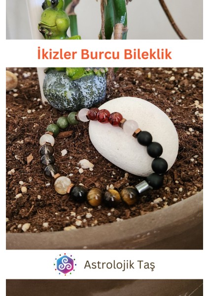 Renkli Taşlı Burç Bilekliği, Yeşim, Oniks, Kırmızı Akik, Kuvars, Kaplan Gözü, Pembe Kuvars modelleri