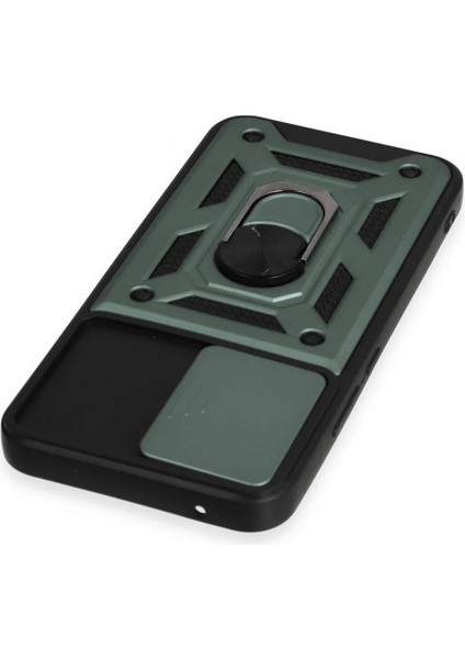 Samsung Galaxy A34 5g Kılıf Pars Lens Yüzüklü Silikon - Yeşil fırsatları