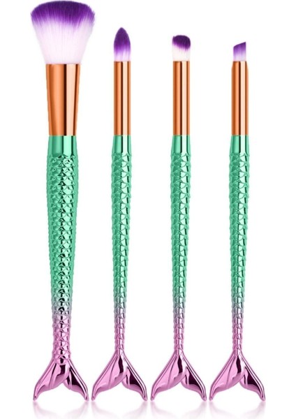 Yeşil Balık Temalı 4'lü Fırça Seti, Şık ve Kullanışlı Ev ve Hobi Ürünleri