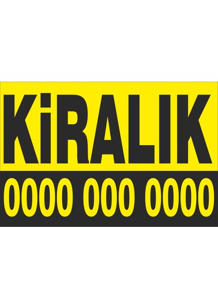 Kişiye Özel Satılık Kiralık Daire Oto Pvc Levha 30X20 cm fiyatları