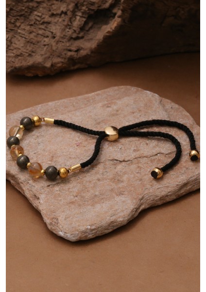 Çok Renkli Doğal Taş Bileklik, Şans ve Bereket Taşıyla Şık Tasarım fiyatları