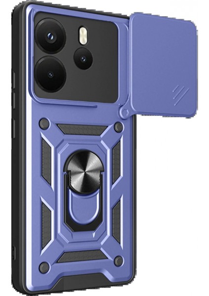 Xiaomi Redmi Note 14 4g Pars Lens Yüzüklü Silikon - Lacivert fırsatları